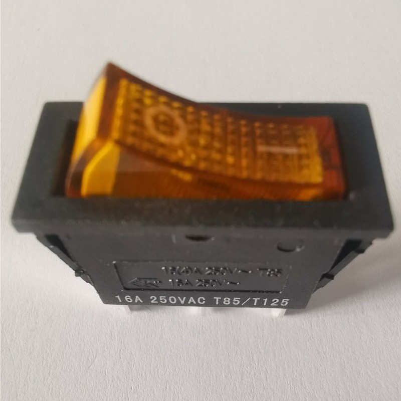 Interrupteur à bascule dimensions de montage 30x11mm orange