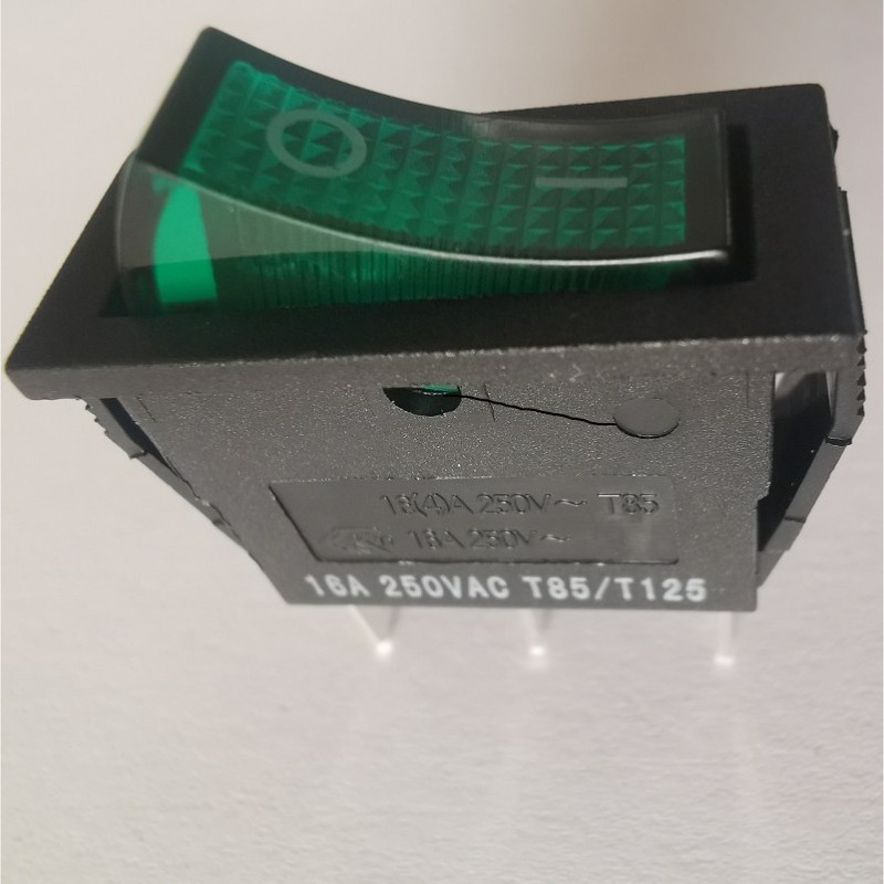 Interrupteur à bascule dimensions de montage 30x11mm vert